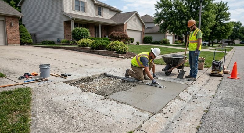 Cement Driveway Repair in West Des Moines, IA