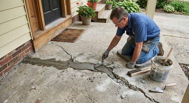 Chipped Concrete Repair in Des Moines, IA
