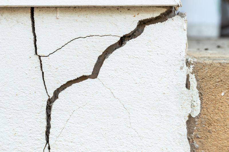 Settled Concrete Cracks