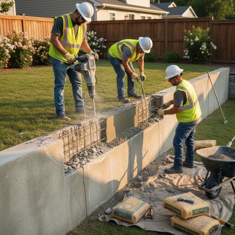 Concrete Wall Patching in Corpus Christi, TX